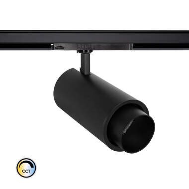 Foco Carril LED Trifásico 40W CCT Seleccionable d'Angelo Negro PHILIPS Xitanium Telescópico Foco Carril LED Trifásico 40W CCT Seleccionable d'Angelo Negro PHILIPS Xitanium Telescópico