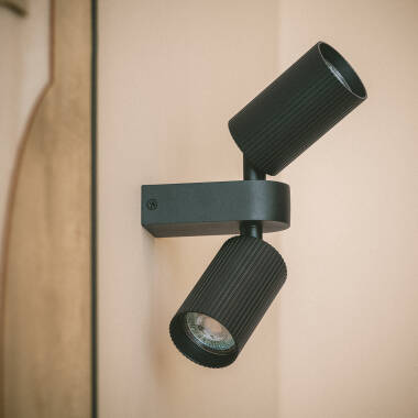 Aplique de Pared Aluminio Aritz 2 Focos