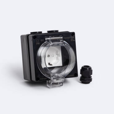 Fotografía del producto: Enchufe Exterior Estanco Schuko Tipo F IP66