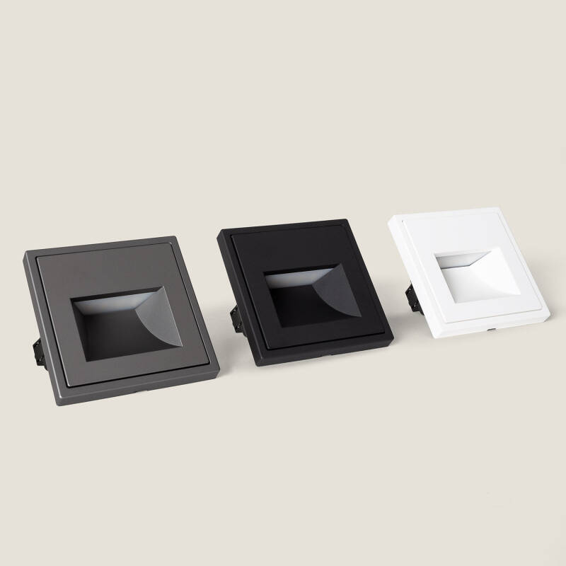 Imagem de Baliza LED 1W Encastrável Parede Luxe 990 para Caixa Universal