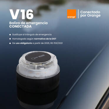 Fotografia do produto: Baliza V16 Homologada DGT Geolocalização obrigatória em 2026 Road IoT