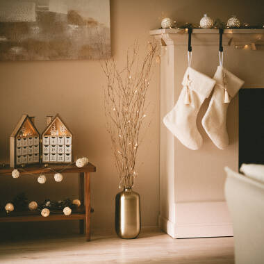 Ramas Decorativas LED Bambú Natural 1.2m