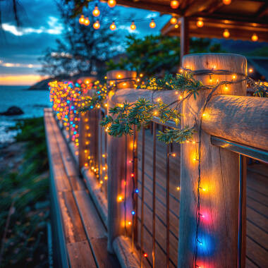 Imagen de Guirnalda Solar Exterior Cable LED 12m