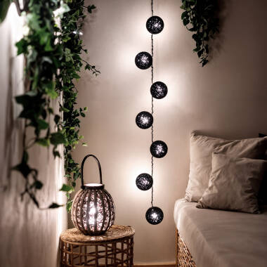 Guirnalda LED 20 Bolas Negro