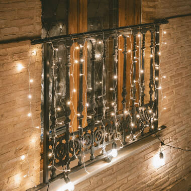 Cortina de Guirnaldas LED 3m Short Transparente Cortina de Guirnaldas LED 3m Short Transparente