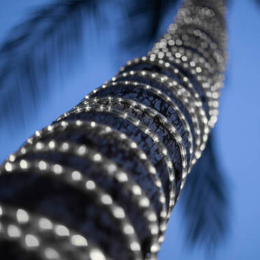 Manguera LED Redonda 220V AC 36 LED/m Blanco Frío IP65 a Medida Corte cada 100 cm Manguera LED Redonda 220V AC 36 LED/m Blanco Frío IP65 a Medida Corte cada 100 cm