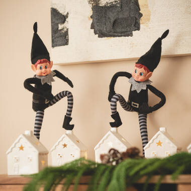 Casita de Navidad LED Cerámica con Batería Bianca Casita de Navidad LED Cerámica con Batería Bianca