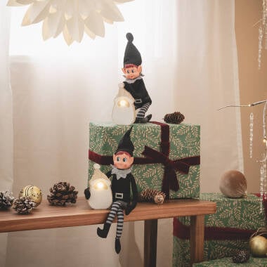 Imagen de Papa Noel LED de Madera con Batería