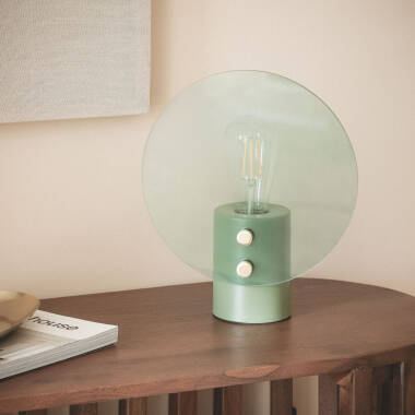 Lámpara de Mesa Metal y Cristal Katia