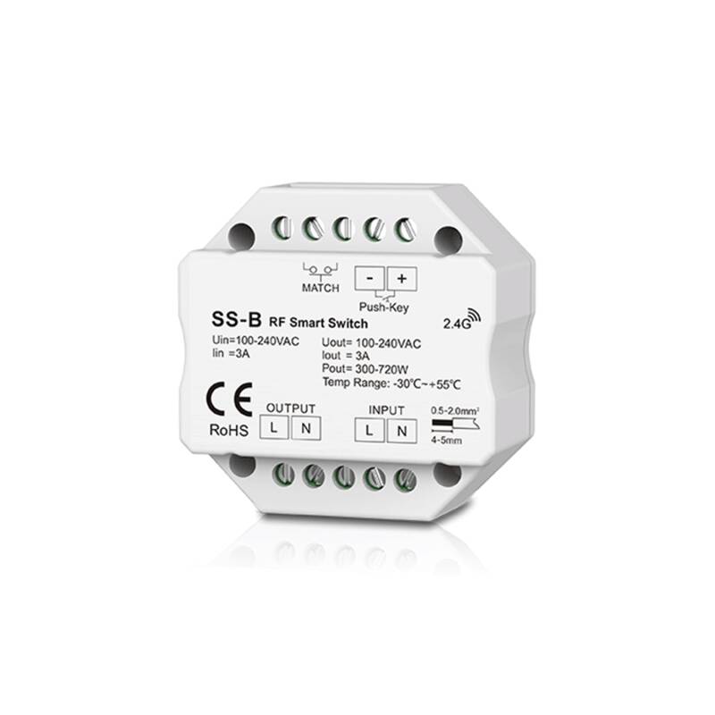 Imagem de Interruptor Regulador Compatible con Pulsador y Mando RF SKYDANCE SS-B