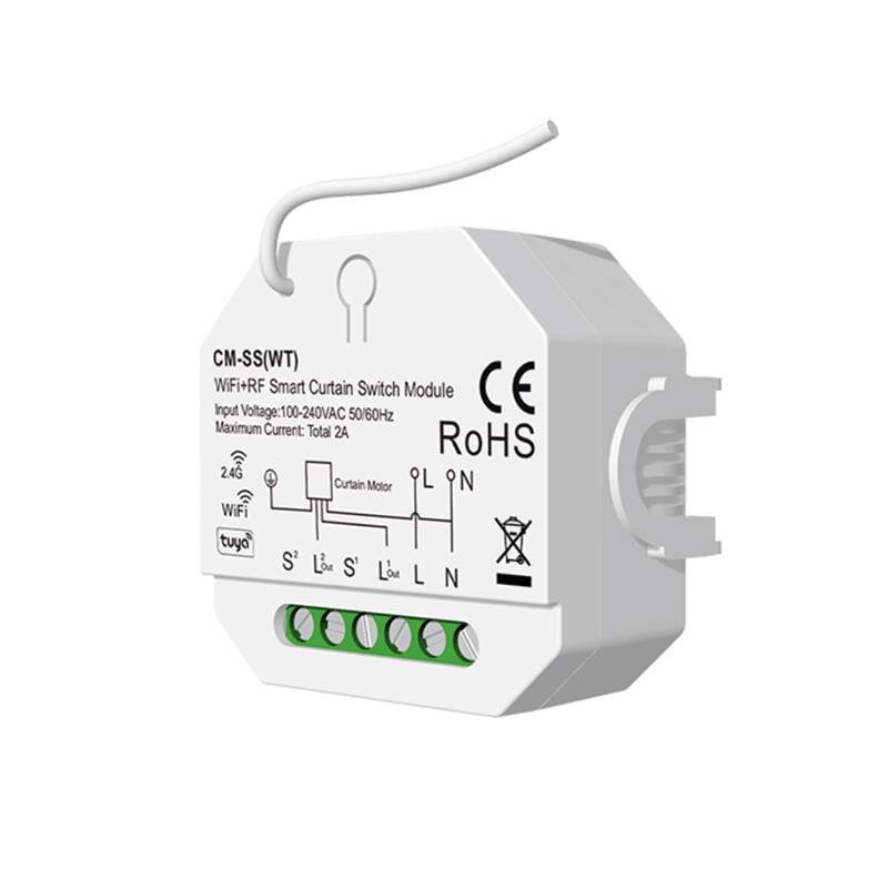 Imagem de Interruptor Persiana WiFi Compatible con Mando RF SKYDANCE CM-SS(WT)