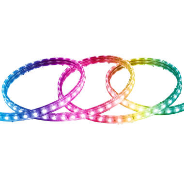 Tira LED RGB 220V SMD5050 60 LED/m Ancho 15 mm IP65 Corte 100 cm a Medida