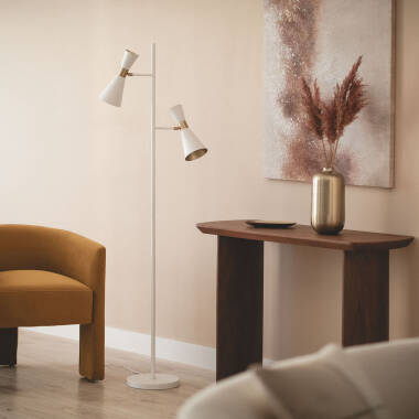 Imagen de Lámpara de Pie de Metal 2 Focos Jigger