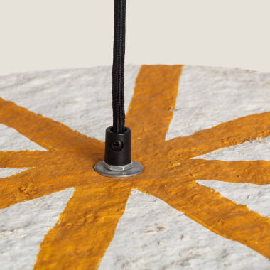 Imagen de Lámpara Colgante Papel Maché Afrah Round  