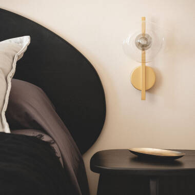 Imagen de Aplique Pared Aluminio y Cristal Hassi