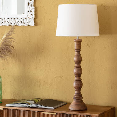 Imagem de Candeeiro de Mesa Madeira Anand ILUZZIA Imagem de Candeeiro de Mesa Madeira Anand ILUZZIA