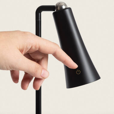 Imagen de Lámpara de Mesa LED Portátil Metal con Batería USB Recargable Bysta