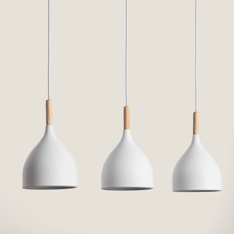 Imagen de Lámpara Colgante Metal y Madera Karlek