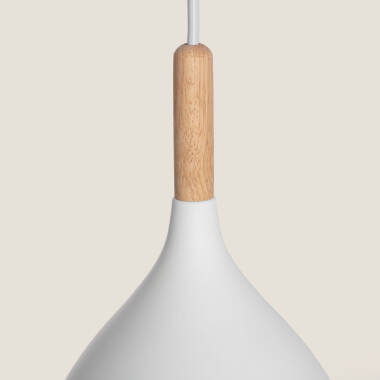 Imagen de Lámpara Colgante Metal y Madera Karlek