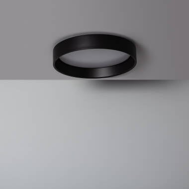 Plafón LED 20W Circular Metal Ø450 mm Negro Design