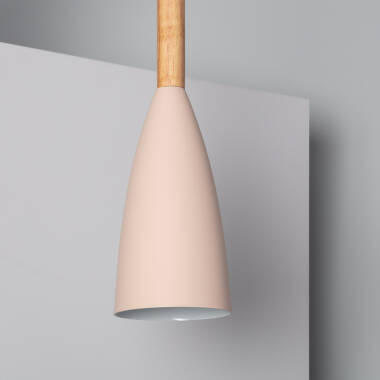 Imagen de Lámpara Colgante Aluminio y Madera Rain