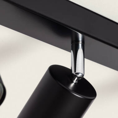 Imagen de Lámpara de Techo Orientable Metal 4 Focos Albus Black Large