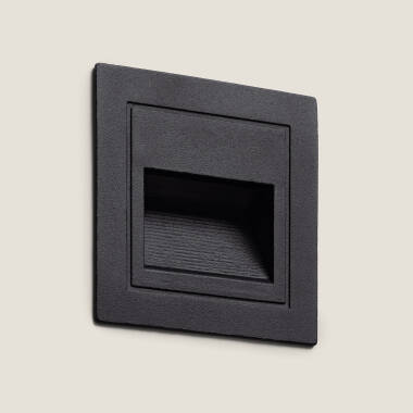 Baliza Exterior LED 3W Empotrable Pared Cuadrado Olite