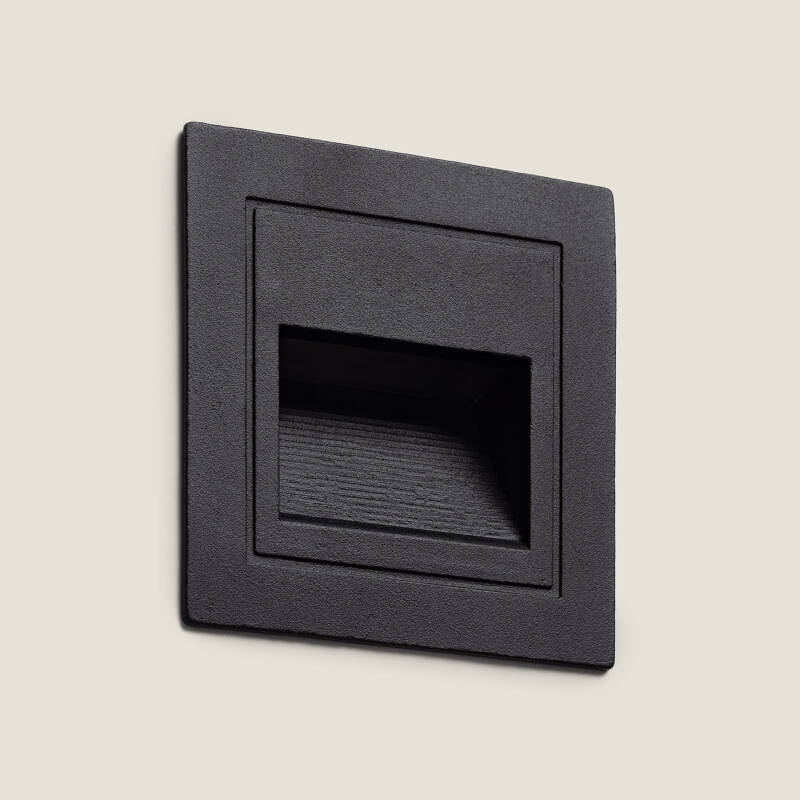 Imagem de Baliza Exterior LED 3W Embutida Parede Quadrada Olite