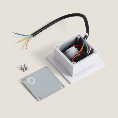 Imagen de Baliza Exterior LED 3W Empotrable Pared Cuadrado Adam