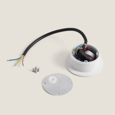 Imagen de Baliza Exterior LED 3W Empotrable Pared Circular Oval Adam