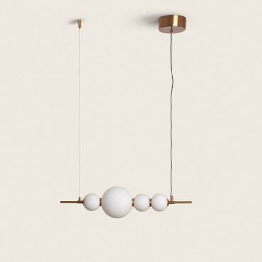 Candeeiro Suspenso LED 4.2W Metal e Vidro Atira