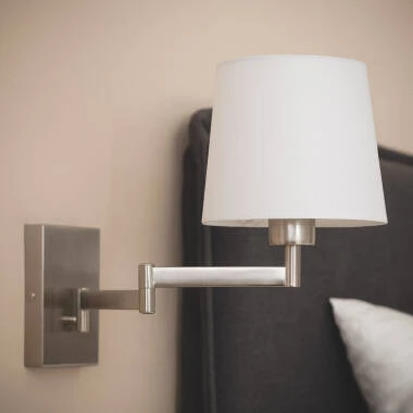 Lámpara de Pared Articulable Aluminio y Tela Ugani