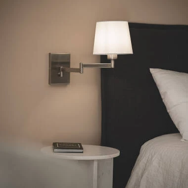 Imagen de Lámpara de Pared Articulable Aluminio y Tela Ugani