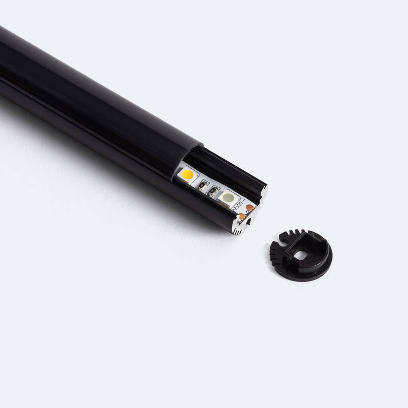 Imagen de Perfil Aluminio Colgante Redondo para Tira LED hasta 11 mm