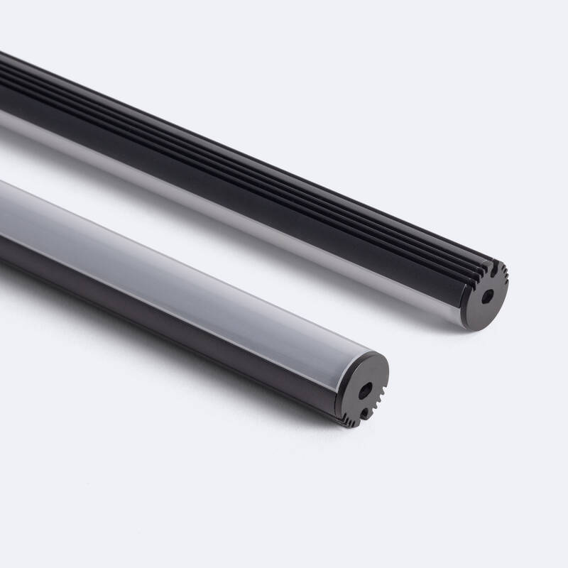 Imagen de Perfil Aluminio Colgante Redondo para Tira LED hasta 11 mm