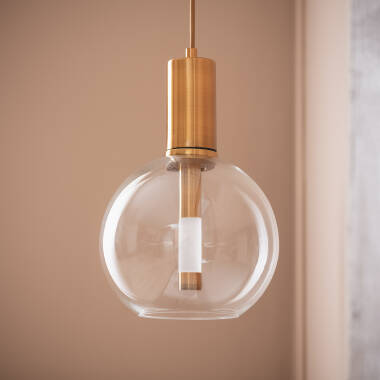 Candeeiro Suspenso LED 5W Metal e Vidro Ludvika