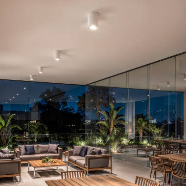 Imagem de Aplique de Teto Alumínio Cuarzo Branco Imagem de Aplique de Teto Alumínio Cuarzo Branco