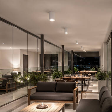 Imagem de Aplique de Teto Alumínio Cuarzo Branco Imagem de Aplique de Teto Alumínio Cuarzo Branco