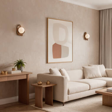 Imagem de Aplique de Parede Metal e Vidro Ishan I ILUZZIA