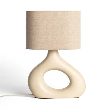 Candeeiro de Mesa Resina e Tecido Cadence