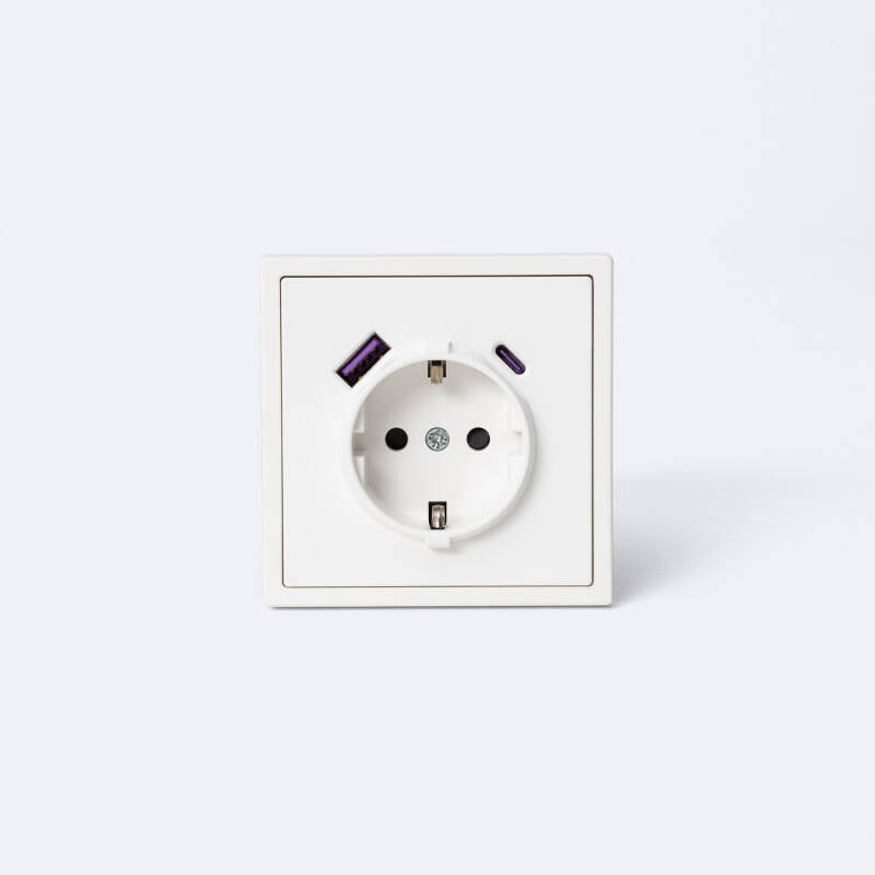 Imagem de Tomada Schuko Tipo F con USB Luxe 990