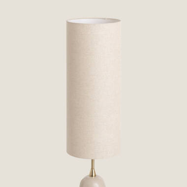 Imagem de Candeeiro de Mesa Cerâmica e Tecido Bryony Imagem de Candeeiro de Mesa Cerâmica e Tecido Bryony