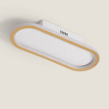 Imagen de Plafón LED 20W Aluminio Gold Renoir