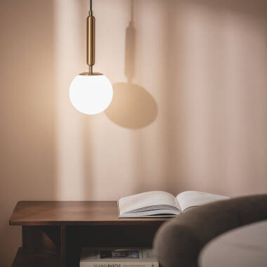 Imagen de Lámpara Colgante Metal y Cristal Oto