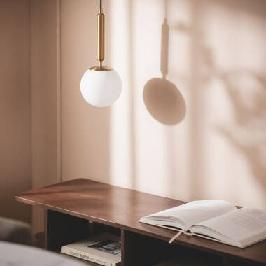 Imagen de Lámpara Colgante Metal y Cristal Oto