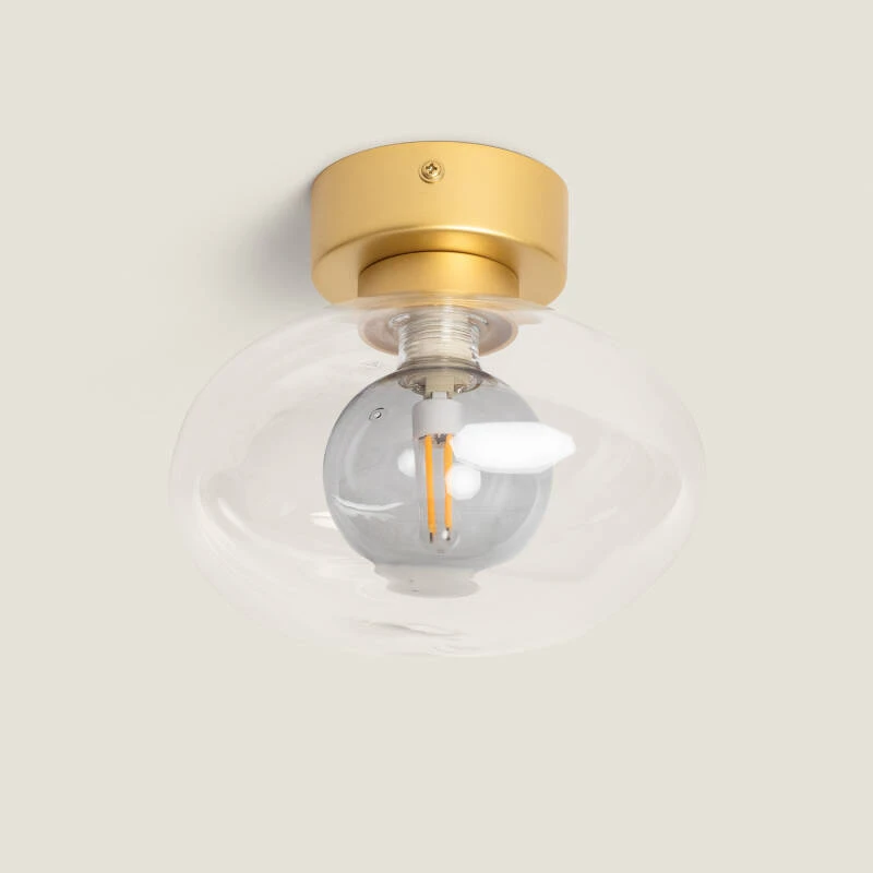 Imagen de Lámpara de Techo Aluminio y Cristal Hassi