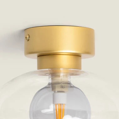 Imagen de Lámpara de Techo Aluminio y Cristal Hassi