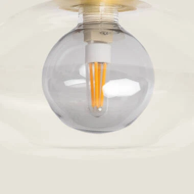 Imagen de Lámpara de Techo Aluminio y Cristal Hassi