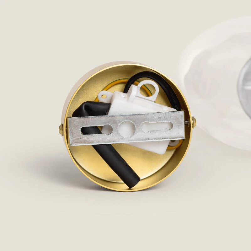 Imagen de Lámpara de Techo Aluminio y Cristal Hassi