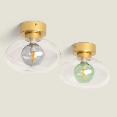 Imagen de Lámpara de Techo Aluminio y Cristal Hassi